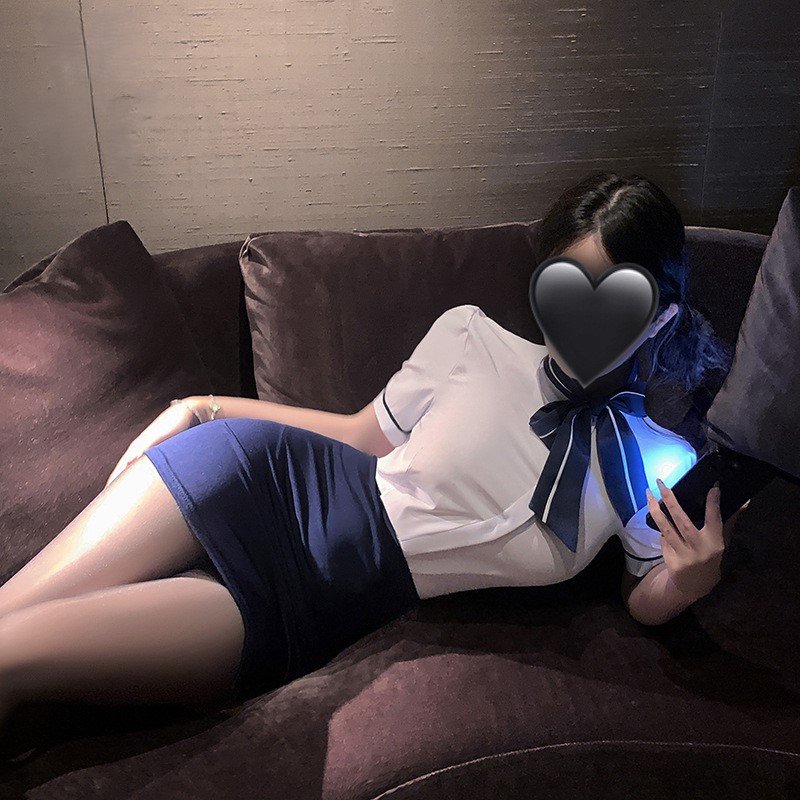 Classic Airline stewardess Sailor Bow Uniform Set