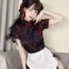 Classic Floral Maid Costume Set