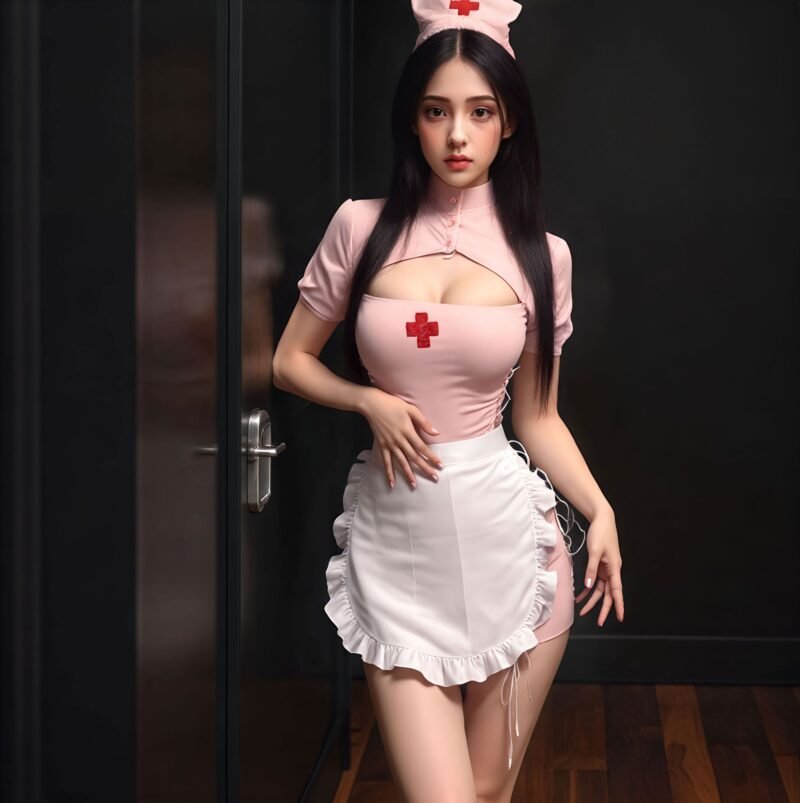 Classic Pink Nurse Uniform Set
