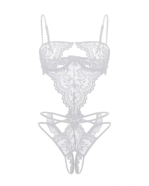 Ivory Whisper Lace Teddy