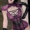 Lace Corset Illusion Bodysuit