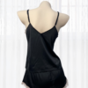 Lace Trim Satin Sleep Set