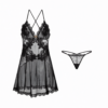 Sheer Bloom Babydoll Set