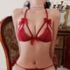 Strappy Lace Tease Lingerie Set