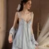 Velvet Hush Backless Babydoll