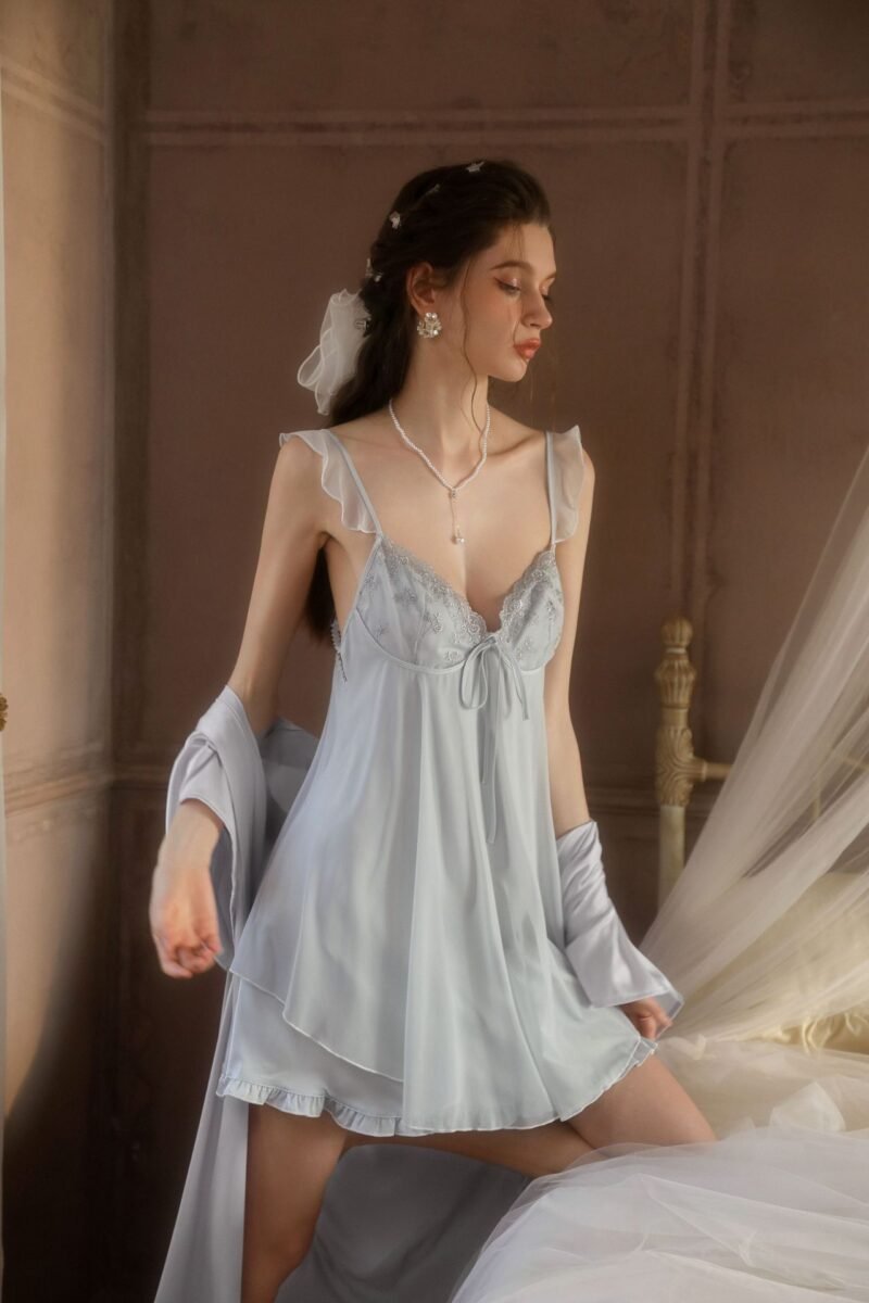 Velvet Hush Backless Babydoll