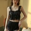 Vintage Lace Trim Cami Set