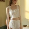 Vintage Lace Trim Cami Set