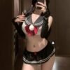 School Uniform Roleplay Set with Tie & Mini Skirt